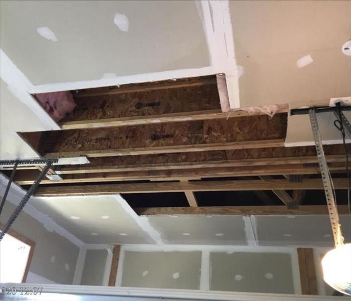 Removal of moldy drywall 