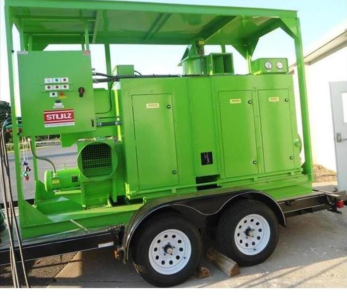 A trailer mounted green dehumidifier 
